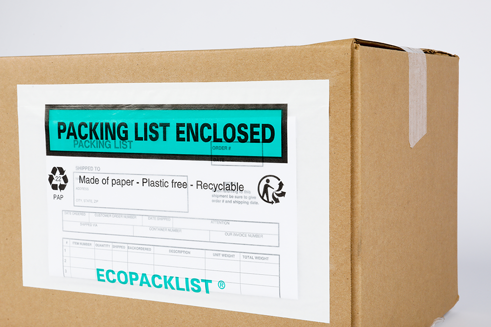 10 x 6 Ecopacklist™ Paper Packing List Envelopes